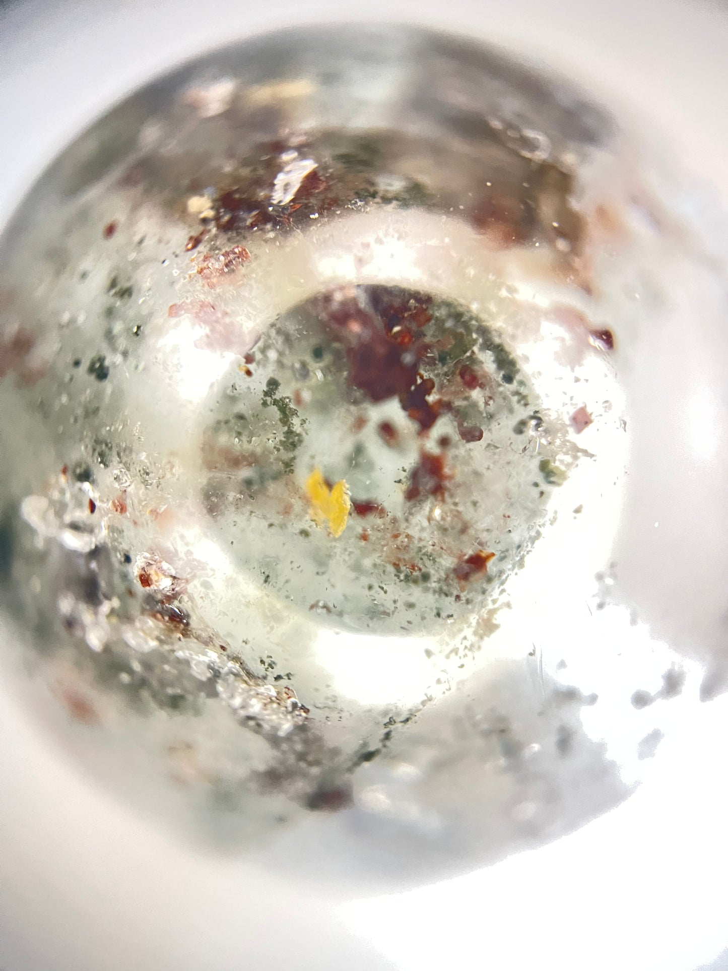 Green Phantom Quartz Bead