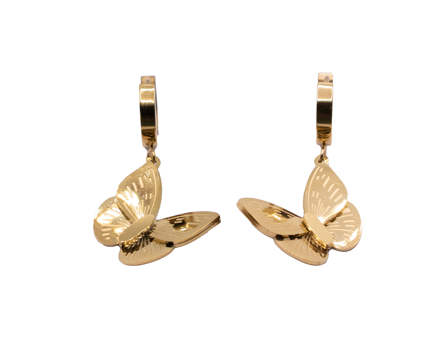 Elegant Butterfly Necklace and Earrings Set