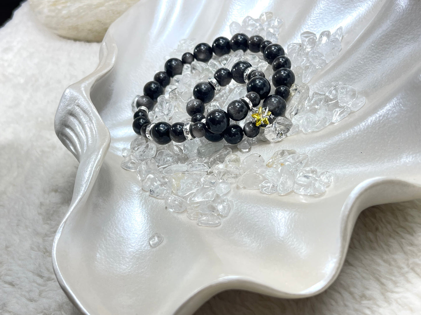 Silver Sheen Obsidian Necklace